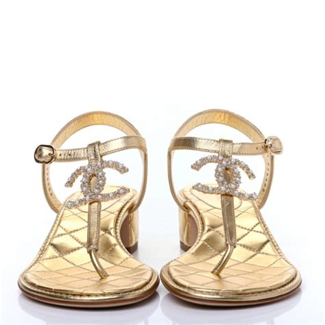 chanel thong sandals with pearl|Thongs .